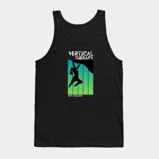 Vertical Therapy - Trust your grip Woman | Climbers | Climbing | Rock climbing | Outdoor sports | Nature lovers | Bouldering Tank Top